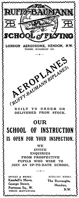 Ruffy-Baumann Aeroplanes WW1                                     