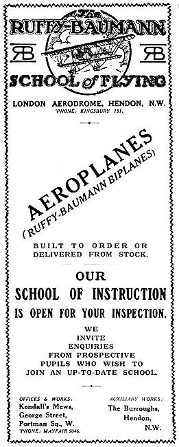 Ruffy-Baumann Aeroplanes WW1                                     