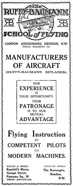 Ruffy-Baumann Manufacturers Of Aircraft                          