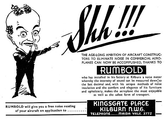 Rumbold Aircraft Seating - Kilburn Noise Meter Test              