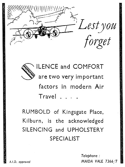 Rumbold Aircraft Seats & Silencing                               