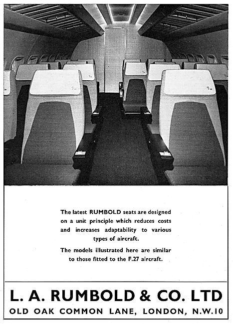 Rumbold Aircraft Seating 1965                                    