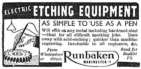 Runbaken Electrical Engraving Tools                              