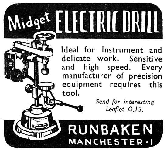 Runbaken Electrical Engraving Tools - Runbaken Midget Electric Dr