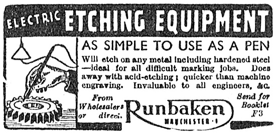 Runbaken Electrical Engraving Tools                              