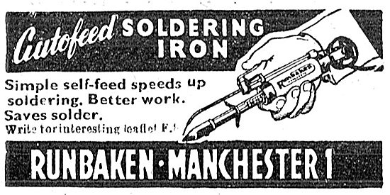 Runbaken Autofeed Soldering Iron - 1949                          