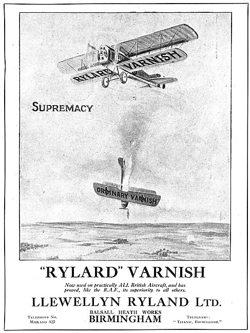 Rylard - Aircraft Varnishes & Enamels                            