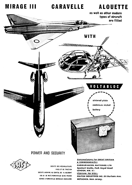 SAFT Accumulators 1960                                           