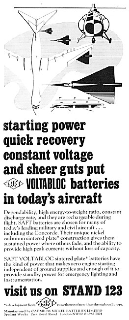 SAFT Voltabloc Aircraft Batteries                                