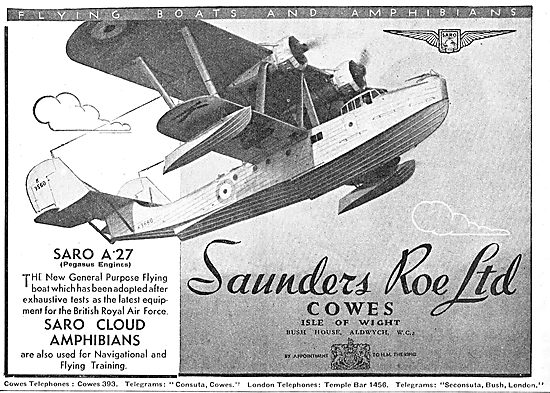 Saunders-Roe A27 Flying Boat                                     