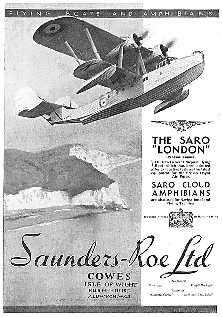 Saunders-Roe  SARO London Flying Boat                            