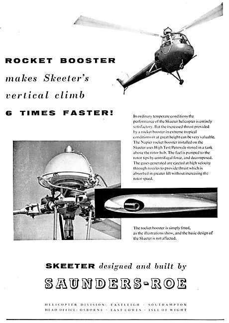 Saunders-Roe - SARO Skeeter  - Rocket Booster                    