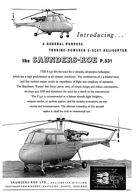 Saunders Roe SARO P.531                                          