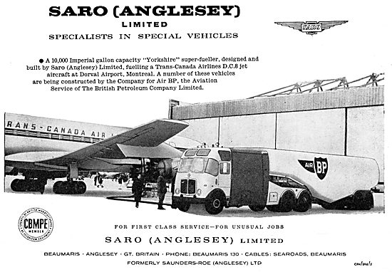 SARO Anglesey - Yorkshire Super Aircraft Fueller                 