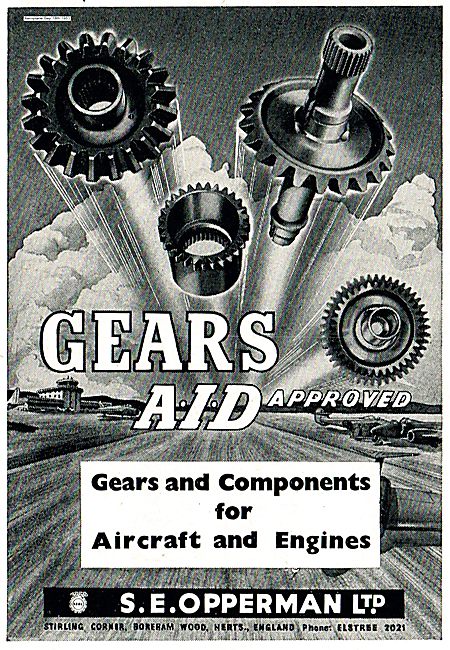 S.E.Opperman AID Approved Gears For Aircraft And Engines         