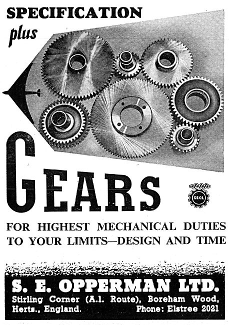 S.E.Opperman Aircraft Gears & Component Manufacturers            