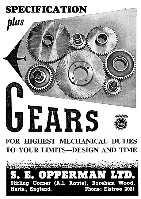 S.E.Opperman Aircraft Gears & Component Manufacturers            