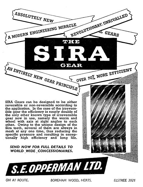 S.E.Opperman: The SIRA Gear                                      