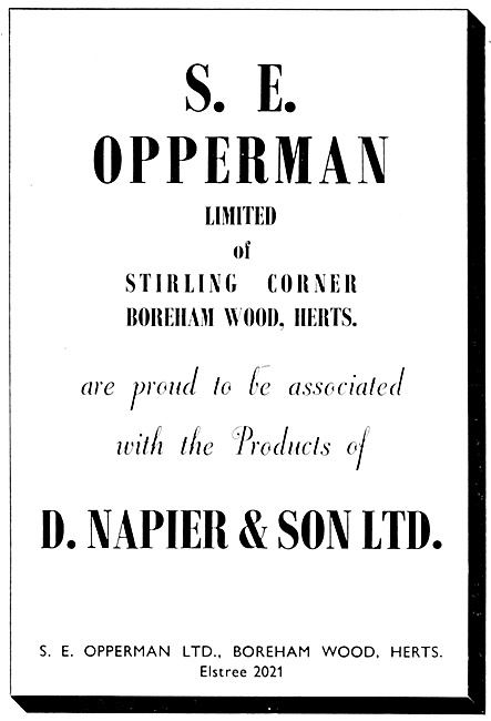 S.E.Opperman Aircraft Gears & Component Manufacturers            