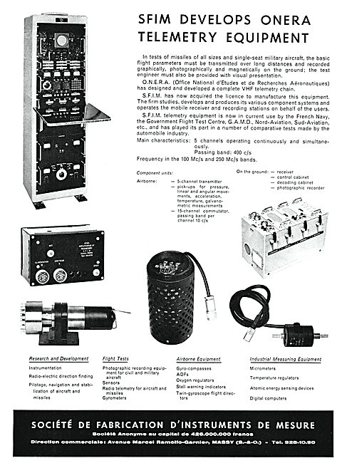 SFIM Telemetry Equipment                                         