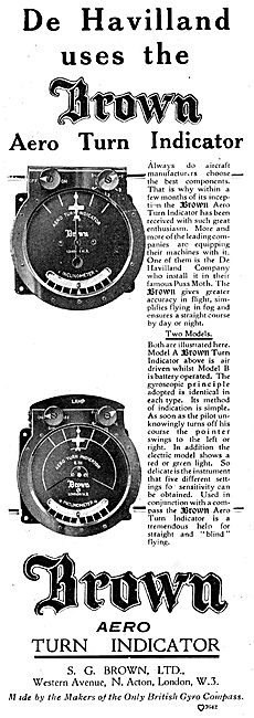 S.G.Brown Aero Turn Indicator                                    