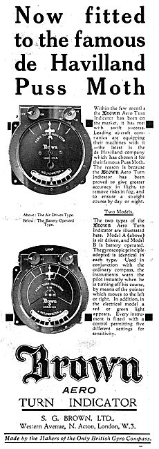 S.G.Brown Aero Turn Indicator                                    