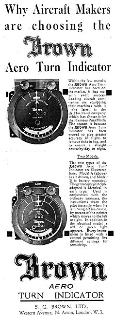 S.G.Brown Aero Turn Indicator                                    