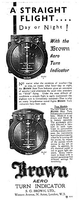 S.G.Brown Aero Turn Indicator                                    