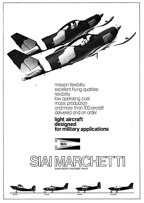 SIAI Marchetti Aircraft 1974                                     