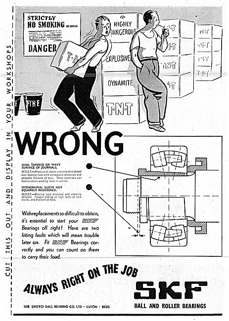 Fitting SKF Bearings 1943                                        