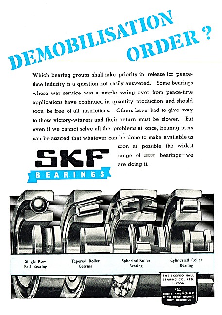 Skefco SKF Bearings                                              