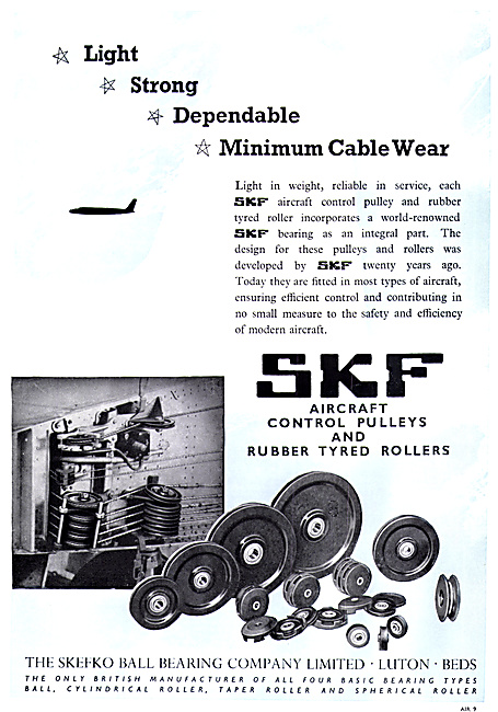 SKF Aircraft Control Pulleys                                     