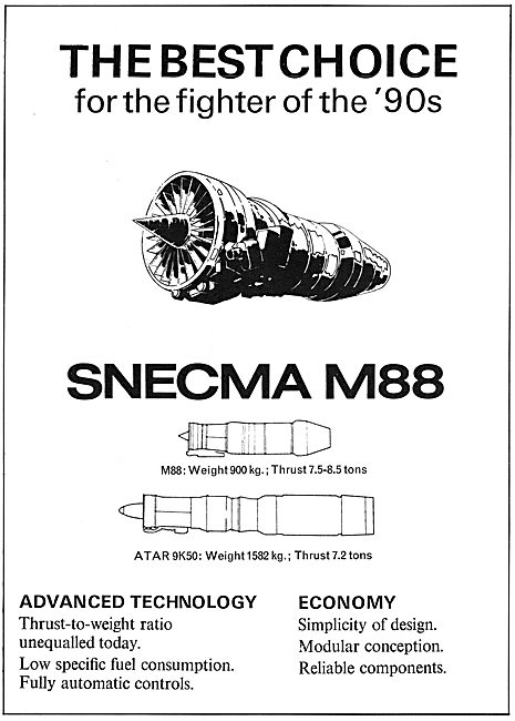 SNECMA  M88 - SNECMA  ATAR 9K50                                  