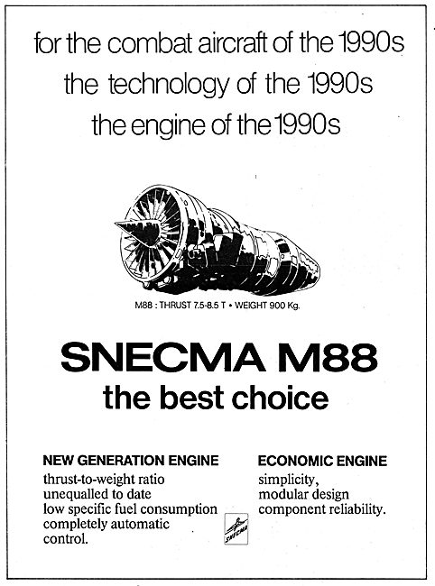 SNECMA  M88 Aircraft Engine                                      