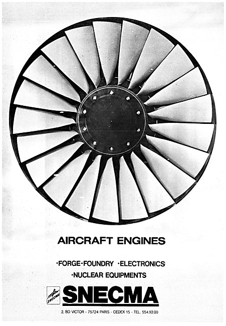 SNECMA  Aircraft Engines 1980                                    
