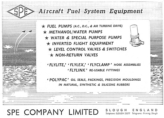 SPE Aircraft Pumps, Valves & Fuel Line Equipment                 