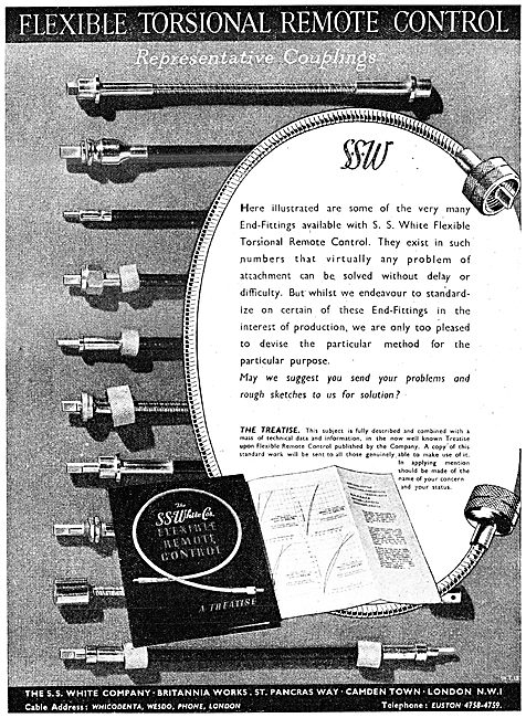 S.S.White Factory Flexible Drives, Flexible Torsional Controls   