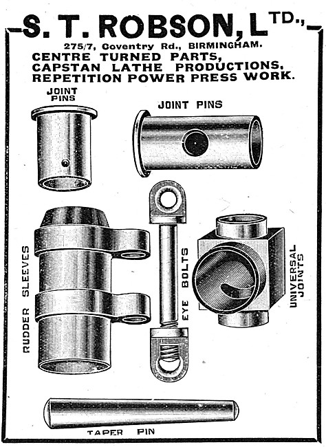 S.T.Robson. Centre Turned & Repetition Parts                     