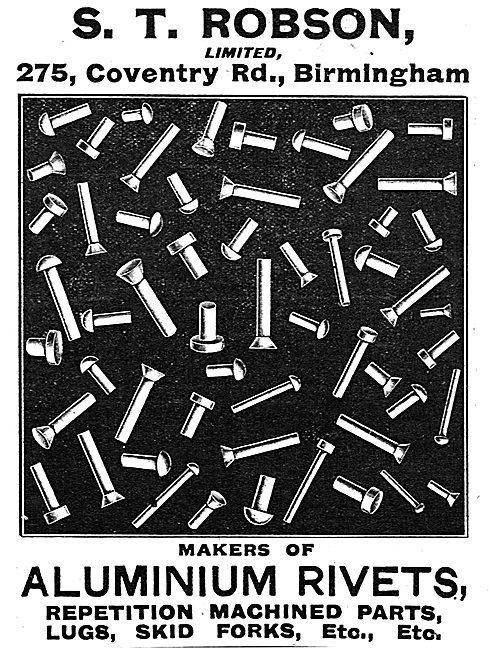 S.T.Robson Ltd - Makers Of Aluminium Rivets & Machined Parts     