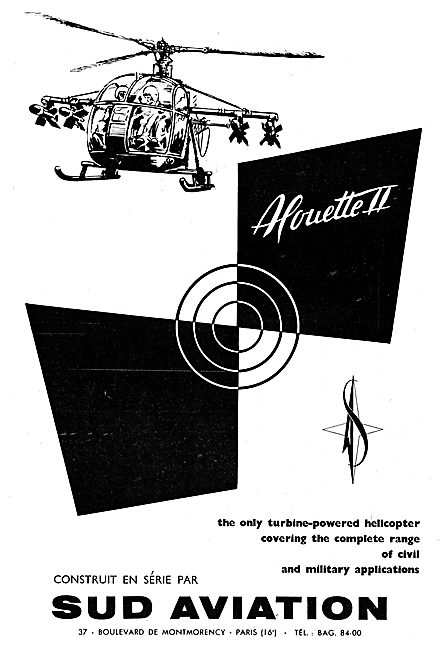 Sud Aviation Alouette II Turbine Helicopter                      