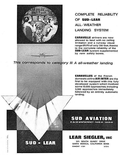 Sud-Lear  Siegler  Category III All Weather Landing System       