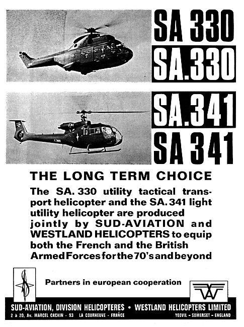 Sud Aviation SA 330 SA 341                                       