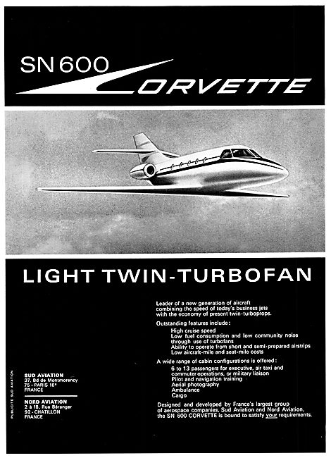 Sud Aviation SN 600 Corvette                                     