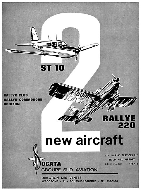 Sud Aviation Socata Rallye Club - Gardan - Air Touring Services  