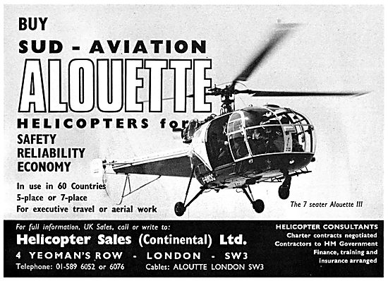 Sud Aviation Alouette - Helicopter Sales (Continental) Ltd       