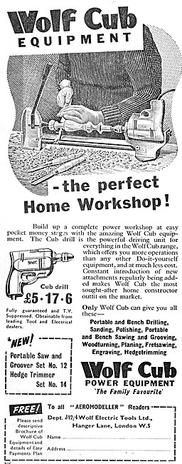Wolf Electric Tools - Wolf Cub Home Workshop Tools               