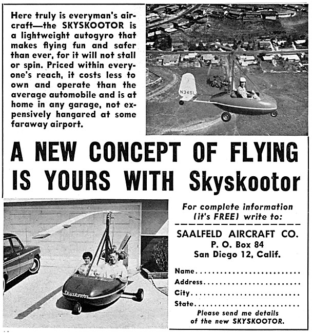Saalfeld Skyskootor Autogyro - Autogiro                          