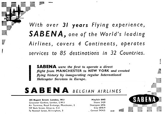 Sabena Belgian Airlines                                          