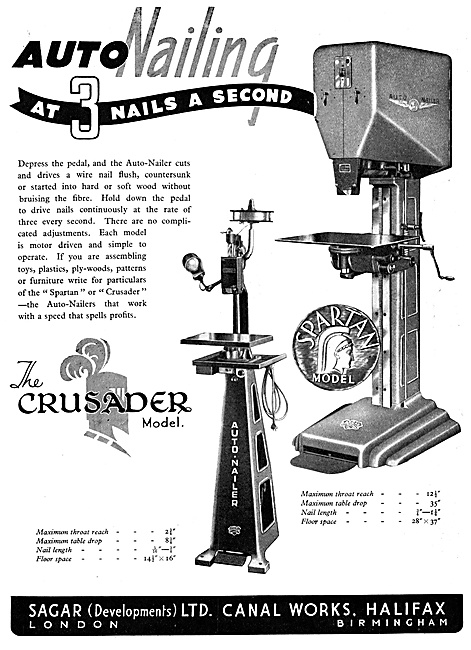 Sagar Machine Tools. Sagar Crusader Auto-Nailing Machine         