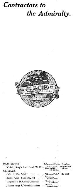 Sage & Co Designers Of Aeroplanes & Airships                     